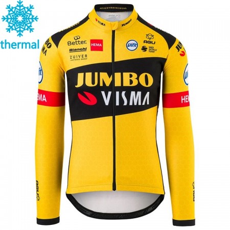 Maillot Cyclisme 2020 Team Jumbo-Visma Hiver Thermal Fleece N001